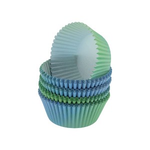 Unique Bargains Disposable Baking Cups Greaseproof Paper 1.97"x1.18" 100 Pcs - 1 of 4