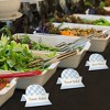 Big Dot of Happiness Blue Checkered Party - Tent Buffet Card - Table Setting Name Place Cards - Set of 24 - 3 of 4