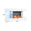 CLIHOME Wall Mounted LED Electric Fireplace with Floating Mantel, 12 Flame Color and Timer - 4 of 4