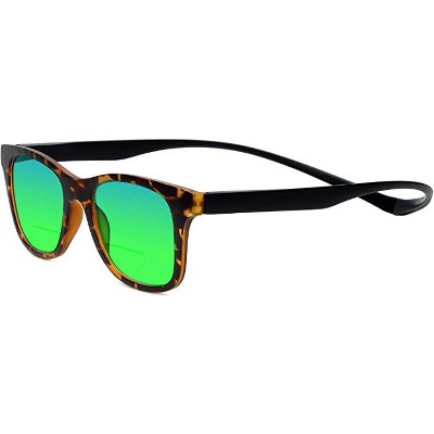 Magz Chelsea Magnetic Front Connecting Polarized Sun OR Bi-Focal Sunglasses in Black Blue