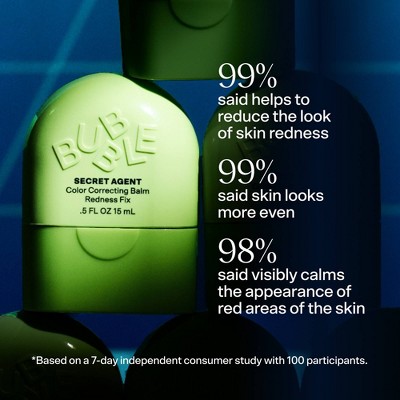 Bubble Skincare Secret Agent Color Correcting Balm Redness Fix - 0.5oz: Face Moisturizer, Paraben-Free, Gluten-Free, Normal Skin