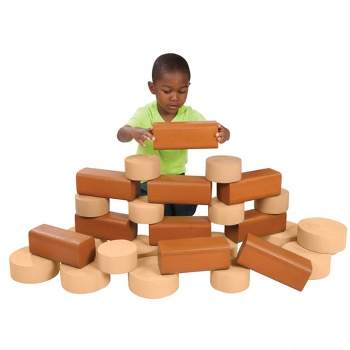 Kaplan Early Learning Timber and Crosscut Builders - Set of 30