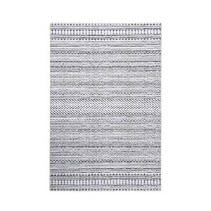 COZONY Chenille Carpet Mat Rug, Modern Striped Washable Non-Slip Area Rug for Living Room Bedroom Dining Room - 1 of 4