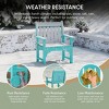 WestinTrends Malibu 5-Piece HDPE Outdoor Patio Chair and Square Table Dining Set - 3 of 4