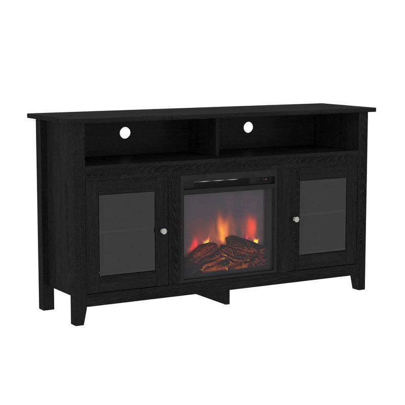 Ackerman Modern Transitional Tall with Electric Fireplace TV Stand for TVs up to 65" - Saracina Home, 1 of 12