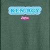 Women's - Barbie - Kenrgy Blue Lightweight French Terry Wide Neck Long Sleeve Shirt - 2 of 4