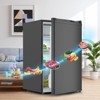 4.4 Cu. Ft Mini Fridge with Freezer - Adjustable Glass Shelves, Crisper Drawer, Single Door Design, Ideal for Dorms, Offices, and Small Spaces - 4 of 4