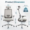 ATLAS Ergonomic Mesh Back Office Chair with Slide Seat - 4 of 4