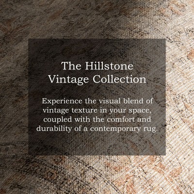 Light Brown Rectangular Synthetic Vintage Medallion 4' x 6' Area Rug