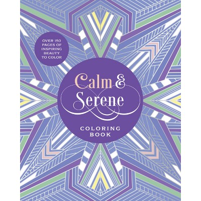 Calm & Serene Coloring Book - (Chartwell Deluxe Spredges Editions) by  Editors of Chartwell Books (Paperback)