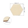 Unique Bargains Unfinished DIY Craft Decoration Hexagonal Wood Pieces 50 Pcs - 2 of 4