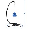 Yaheetech C-stand for Hanging Hammock Chair, Black - 3 of 4