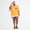 Women's Bob Marley One Love Short Sleeve Graphic T-Shirt Dress - Orange - 3 of 3