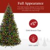 Best Choice Products Pre-Lit Spruce Hinged Artificial Christmas Tree w/ Multicolored Lights, Foldable Stand - 3 of 4