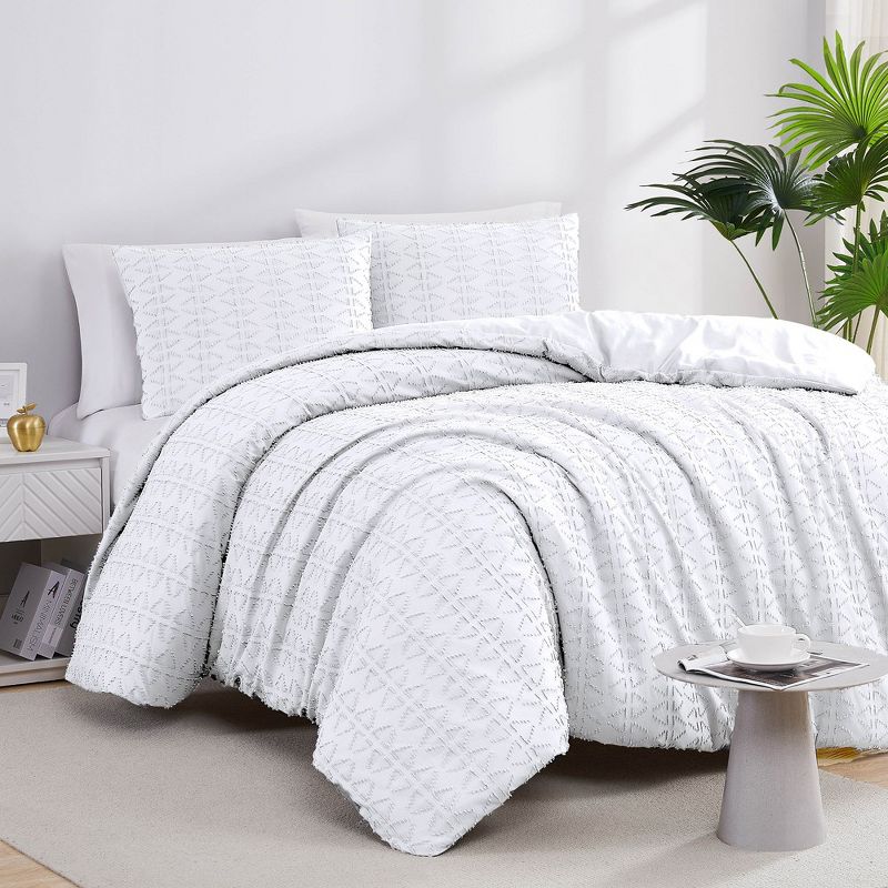 Southshore Fine Living Bali Clipped Jacquard ultra-soft Duvet Cover Set with shams, 2 of 7