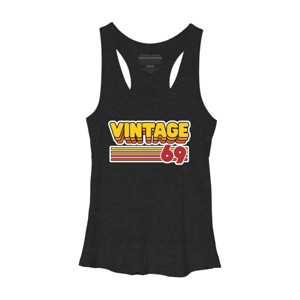 Women's Design By Humans Retro Vintage Stack 69 By JoshuasPlayhouse Racerback Tank Top - 1 of 2