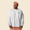 Dalix Alien Embroidered Cotton Classic Fit Long Sleeve Crewneck Tee Shirt Mens - 3 of 4