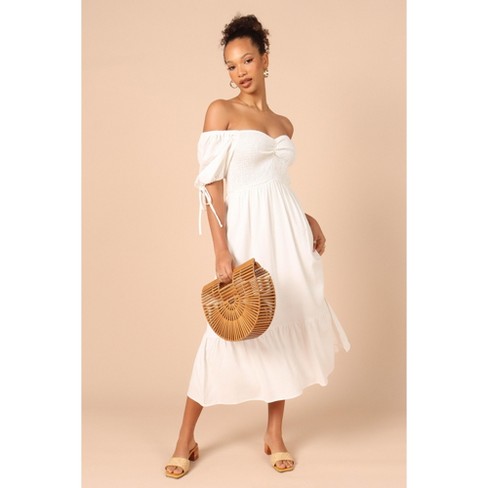 Target off clearance the shoulder dress