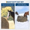 5X5 Ft / 6X6 Ft Round Bale Hay Net for Horses and Goats, Knotless Design Slow Feed Hay Net with 2" Holes, Large Heavy Duty Slow Feeder Nets - 3 of 4