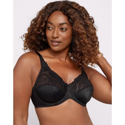 Lilyette by Bali Minimizer Underwire Bra Black 36G Women's