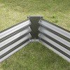 Silver Metal Raised Bed Garden 7.6x3.7x0.98ft for Flower Planters, Vegetables Herb - 3 of 4