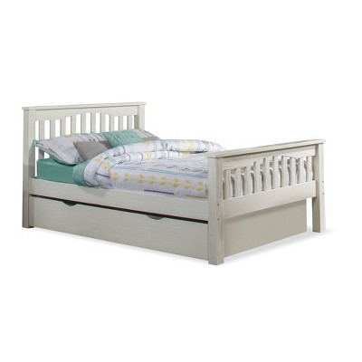 Full Highlands Harper Bed with Trundle White - Hillsdale Furniture