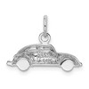 Black Bow Jewelry 14k White Gold Polished Car Charm - 3 of 4