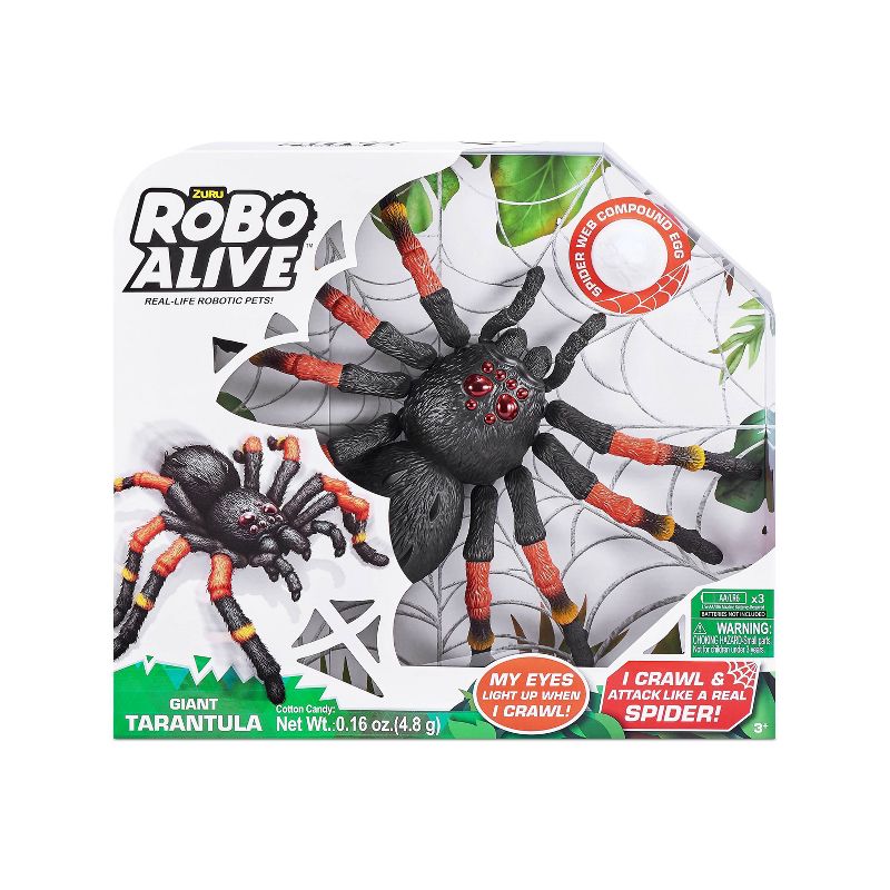 Robo Alive 15&#34; Giant Tarantula Spider Robotic Toy by ZURU, 4 of 15