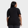 Women's Slim Fit Short Sleeve Mock Turtleneck T-Shirt - Ava & Viv™ - 2 of 3