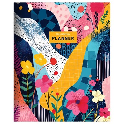 TF Publishing 7"x11" 2026 Colorful Collage Medium Monthly Planner