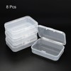 Unique Bargains Rectangular Storage Container with Hinged Lid for Beads Craft 8 Pcs - 3 of 4