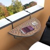 vidaXL Hanging Balcony Table, Terracotta Mosaic - 2 of 4