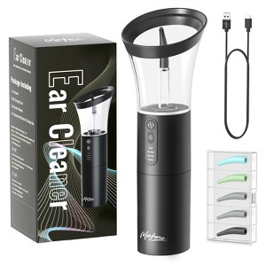 Morfone Ear Wax Remover, operated with one hand, with 4 modes, IPX6 waterproof rating, and 5 nozzle ear cleaner. A household ear cleaner. - 1 of 4