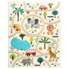 Kids Rug Colorful Animal Non-Slip Carpet for Classroom Bedroom Playroom, Indoor Road Car Educational Area Rug - 3 of 4