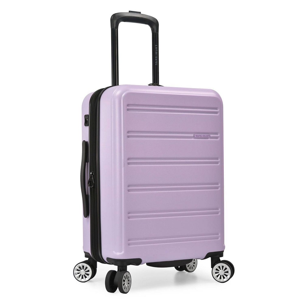 Photos - Luggage Travel Select Snowcreek Matte 21" Hardside Spinner Carry On Suitcase with USB Port - Lavender