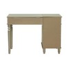 Poundex Wooden Makeup Vanity Set Desk, Mirror and Stool - 3 of 4