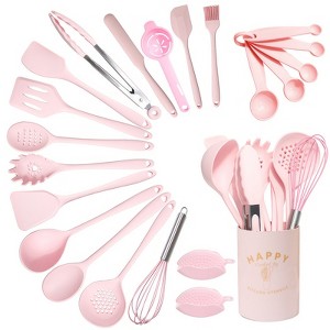 KTMBDW Kitchen Cooking Utensils Set, 22 pcs Non-Stick Silicone Cooking Kitchen Utensils Spatula Set for Cooking Fish, Eggs, Pancakes - 1 of 4