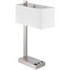 Cal Lighting LA-8037DK Drancy Metal Desk Lamp with One Power Outlet and One USB Charging Port - 3 of 4