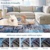 TackView Kitchen Runner Rug, Modern Floral Runners Non-Slip Soft Foldable Carpet for Hallway Laundry Room - 4 of 4