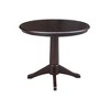 36" Magnolia Round Top Dining Table with 12" Leaf - International Concepts - image 3 of 4