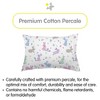 BreathableBaby Cotton Percale Pillowcase, For 13" x 18"/33 x 46 cm Toddler Pillow, Bunnies (2-Pack) - 2 of 4