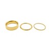 Adornia Tarnish Resistant 14k Gold Plated Stacking Band Set - image 4 of 4