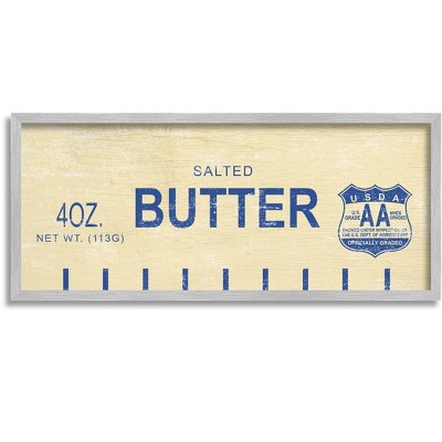 Stupell Industries Vintage Salted Butter Framed Giclee Art