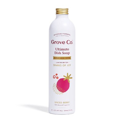 Grove Co. Ultimate Dish Soap Refill in Aluminum Bottle - Spiced Berry - 16oz