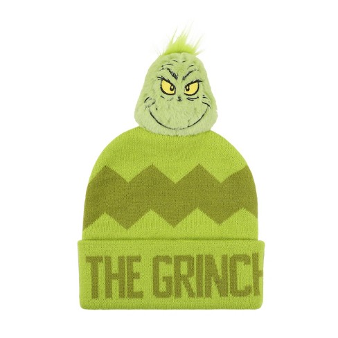 The Grinch Green Beanie With Plush Character Pom : Target