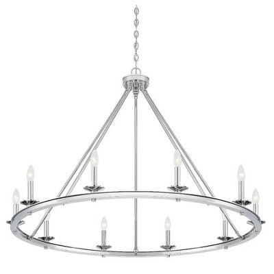 Middleton Matte Black 10-Light Metal Chandelier
