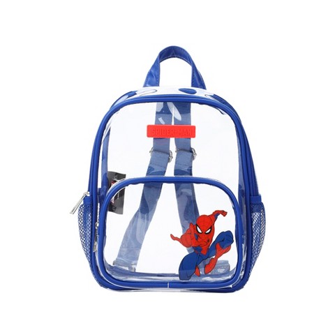 Spider-Man Classic Heroic Pose Clear 10" Adult Mini Backpack