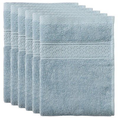 Unique Bargains Cotton Thick And Absorbent Kitchen Towels 13 X 13 Inches 6  Pcs White : Target