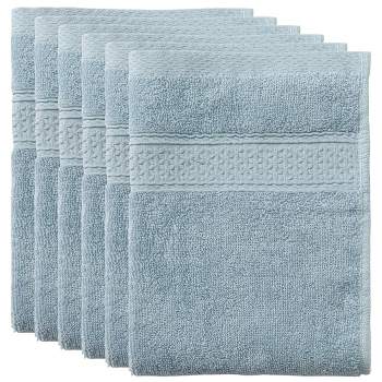 Fiesta Worn Tiles Kitchen Towel 2-Pack Set, Blue, Cotton