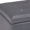 Cosmopolitan - Storage Ottoman - Stone Grey - 2 of 4